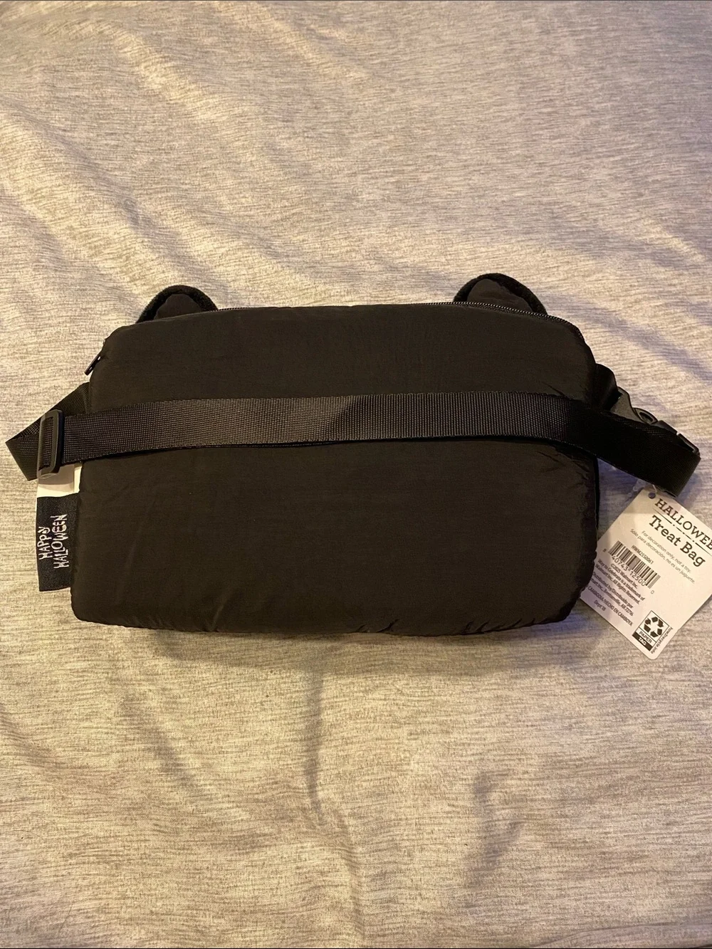 Way To Celebrate Halloween Treat Bag Fanny Pack Waist Bag Black Cat NWT
